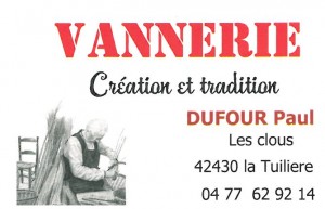 Carte Vannerie Dufour 