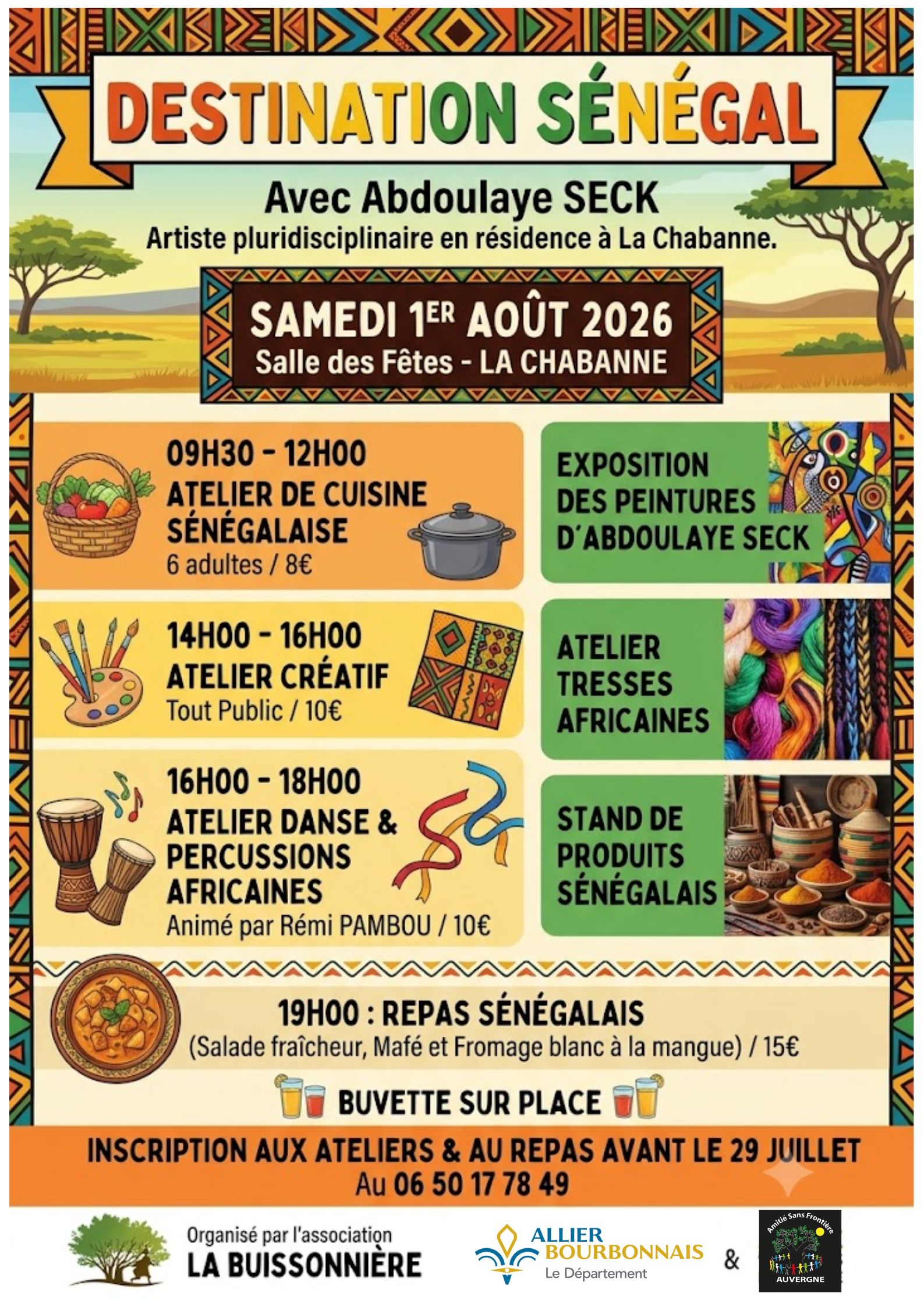Atelier danses et percussions africaines