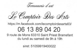 Carte Comptoir des Arts 2 